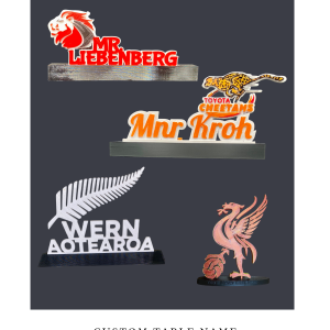 Custom Table Name Plates